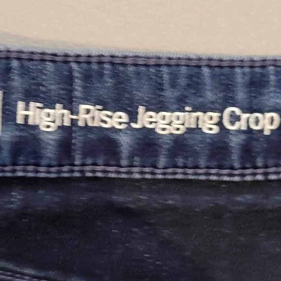 Talbots Jeans Women's Size 12P High-Rise Jegging Crop Medium Wash Stretch Denim - Picture 8 of 10